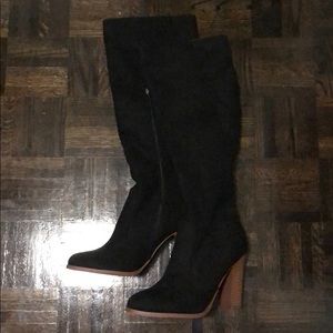 Long winter boots high heel